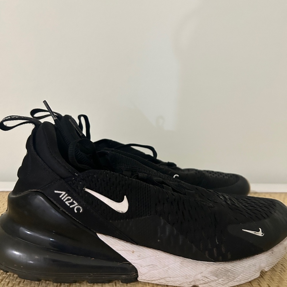 Nike Air Max 270 Black and White Athletic Shoes